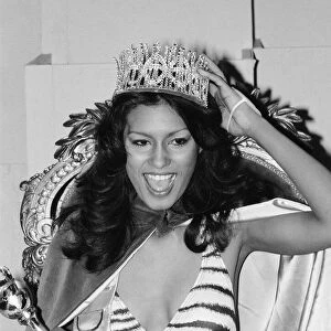 Miss World 1975. Miss Puerto Rico, Wilnelia Merced winner of the competition at