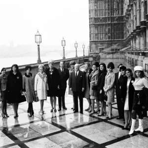 The Miss World contestants were entertained to lunch at the House of Commons today The Miss World contestants were entertained to lunch at the House of Commons today