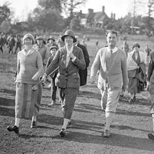 Mixed Foursomes Golf Tournament October 1923 Mrs A Macbeth, Miss J Wetresed