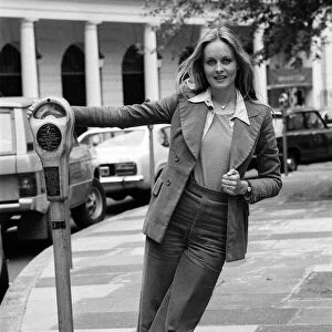 Model and actress Twiggy in London. 2nd June 1976