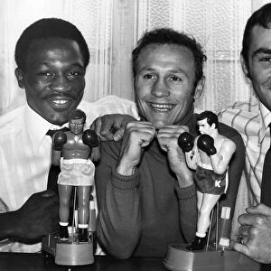 Three model champions. Maurice Hope (left), Paddy McGuire