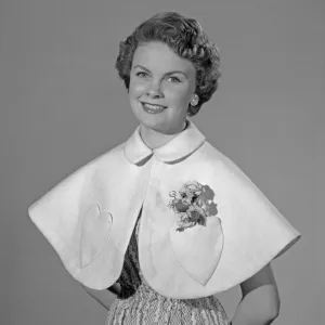 Felt Cape Print from a 1956 Reveille Pattern Felt Cape Print from a 1956 Reveille Pattern