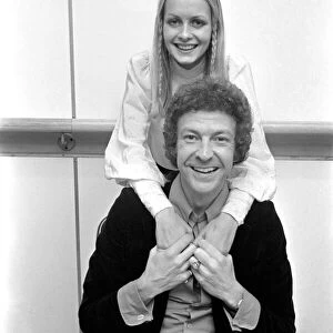 Model Twiggy pictured with opera singer Joseph Ward, whom Twiggy thinks is going to be