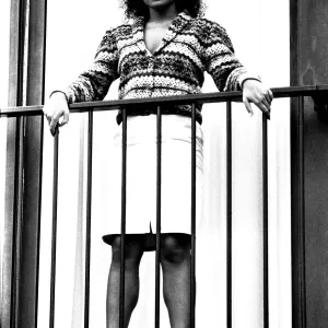A model wearing a skirt and jumper in September 1983 A model wearing a skirt and jumper in September 1983