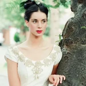 Model wearing Wedding Dress. Your Wedding Supplement, 23rd August 1995