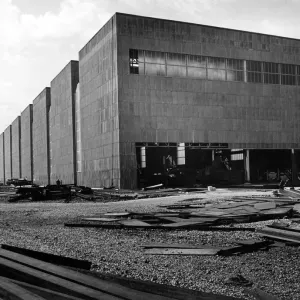 Margam Abbey Strip Mills Modernistic Print, April 1949 Margam Abbey Strip Mills Modernistic Print, April 1949