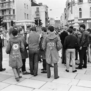Mods, Brighton Beach, East Sussex, Monday 27th August 1979