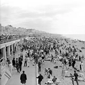 Mods and Rockers clash on Brighton beach during 1964 bank holiday