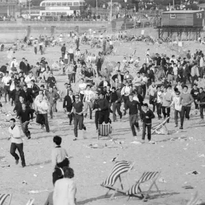 Mods v Rockers. Picture shows the scene at Margate Mods v Rockers. Picture shows the scene at Margate