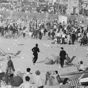 Mods v Rockers. Picture shows the scene at Margate Mods v Rockers. Picture shows the scene at Margate