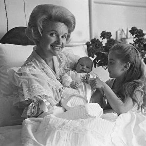 Moira Lister actress with her baby June 1962 Y2K
