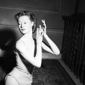 Moira Shearer, Lady Kennedy, ballet dancer and actress, pictured rehearsing at the Royal Moira Shearer, Lady Kennedy, ballet dancer and actress, pictured rehearsing at the Royal