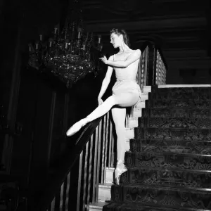 Moira Shearer, Lady Kennedy, ballet dancer and actress, pictured rehearsing at the Royal Moira Shearer, Lady Kennedy, ballet dancer and actress, pictured rehearsing at the Royal