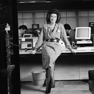 Moira Stewart Print, 1988 BBC News Photo
