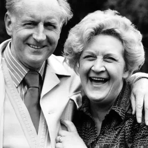 Mollie Sugden with Husband William Sugden Print May 1978
