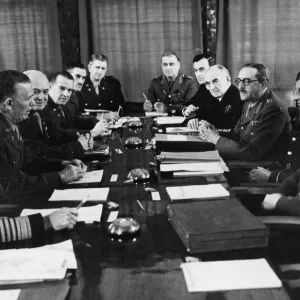 Print of the Casablanca Conference, January 1943