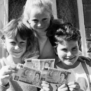 Money raising at Meltham... These three youngsters from the village have raised &pound