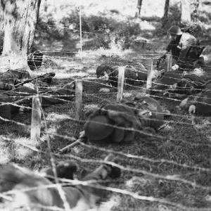 Monmouthshire Home Guard have their own assault course. (Picture
