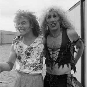 Monsters of Rock festival at Castle Donington. Pictured on the right