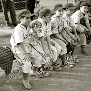 Montreal Canada - June 1960 Baseball in the Little league between the Indians