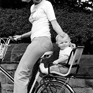 Mother and Child, Cycling. 30th June 1979