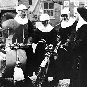 Mother Superior Blanche right with sisters left to right Edmund