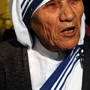 Mother Teresa seen here during a to Scotland in July 1982