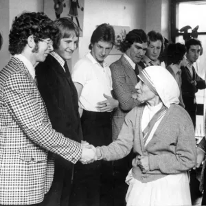Mother Teresa at Bishop Ullathorne School Print Mother Teresa at Bishop Ullathorne School Print