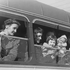 1958 Coventry Bus Print featuring Mothers and Babies
