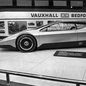 Motor Cars: A car of the future? Vauxhalls SRV - styling research vehicle - on show