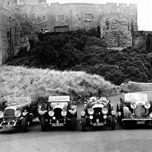 A motor museum on wheels arrived at Bamburgh in the form of 19 Bentley cars