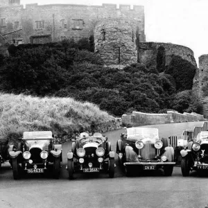 A motor museum on wheels arrived at Bamburgh in the form of 19 Bentley cars A motor museum on wheels arrived at Bamburgh in the form of 19 Bentley cars