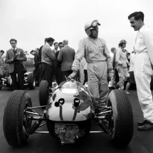 Goodwood Motor Races Print - John Surtees Lola Climax 1962
