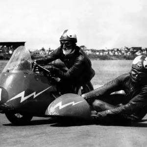 Brands Hatch Motorcycle Road Racing Print July 1959