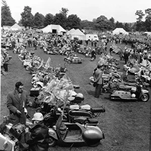 Motorcycles National Scooter Rally at St Albans DBase MSI circa 1960s