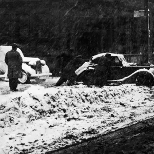 Cardiff Blizzard Print, 5th March 1947 Cardiff Blizzard Print, 5th March 1947