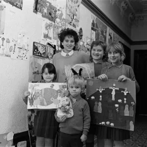 Mount School pupils show off their winning entries in the school Mount School pupils show off their winning entries in the school