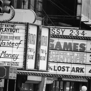 Movie houses in New York. September 1983 Movie houses in New York. September 1983