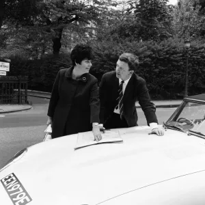MP Betty Boothroyd canvassing. 23rd May 1968 MP Betty Boothroyd canvassing. 23rd May 1968