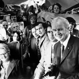 MP Gwynfor Evans Print: London Bound 1974