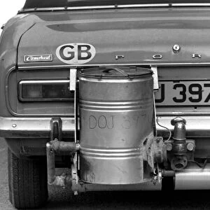 Mr. Douglas Pursers Ford 1600 cc Capri on coal. February 1975 75-01164-001