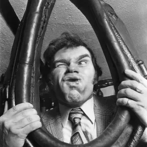 Mr. Gordon Mackinson Rehearsing for World Gurning Championships Print 1977 Mr. Gordon Mackinson Rehearsing for World Gurning Championships Print 1977