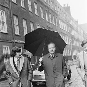 Mr James Douglas Spooner, pictured holding his umbrella