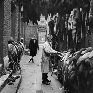 Mr Mark Sellingcourt has been selling furs in the Barbican Court EC1 for 15 years Mr Mark Sellingcourt has been selling furs in the Barbican Court EC1 for 15 years