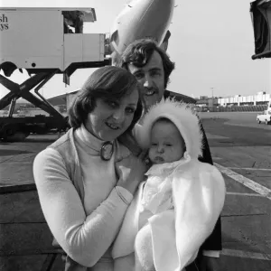 Mr and Mrs Frith with their 6 month old daughter Kathy on their arrival at Heathrow Mr and Mrs Frith with their 6 month old daughter Kathy on their arrival at Heathrow