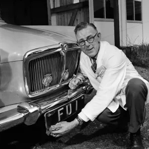 Mr Sam West pictured in Ramsbottom, cleaning his MG Magnet Mr Sam West pictured in Ramsbottom, cleaning his MG Magnet