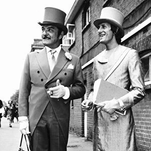 Mr Teazy Weazy Raymond hairdresser at Royal Ascot, June 1970 Morning suit