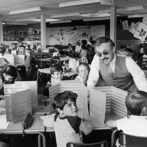Mr Tony Thistlewood at Clifford Bridge Primary School, 1985 Print Mr Tony Thistlewood at Clifford Bridge Primary School, 1985 Print