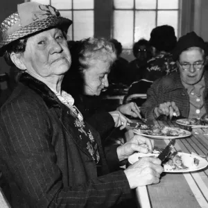 Mrs Agnes Efferman of Marion Street, Plott, Cardiff seen here enjoying her one