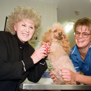 Mrs Cartmale with Poodle Amber and Mandy Woodall Print, 10th October 1996 Mrs Cartmale with Poodle Amber and Mandy Woodall Print, 10th October 1996